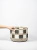 Quadrati - bianco nero | Planter in Vases & Vessels by gumdesign. Item made of marble compatible with modern style