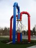 CIRCULATION (sculpture A) | Public Sculptures by COOKE-SASSEVILLE | Grandview Heights Aquatic Centre in Surrey. Item composed of steel
