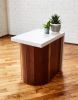 Waterfall Concrete Side Table | Tables by Alicia Dietz Studios. Item made of walnut
