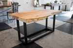 Live Edge Combo Coffee Table & Dining Table | Tables by Basemeant WRX. Item composed of wood and steel