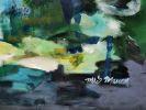 Between Night and Day | Oil And Acrylic Painting in Paintings by Marie Manon Art | Private Residence in Calgary. Item composed of canvas & synthetic