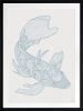Lucky Fish - Koi & Kei - Water - Framed Art | Prints by Patricia Braune. Item made of paper