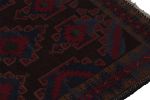 Rug & Kilim’s Baluch Runner Rug with Black, Burgundy | Area Rug in Rugs by Rug and Kilim