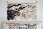 Sculptural Fiber Wall Art "Shoreline IV" | Wall Sculpture in Wall Hangings by Rebecca Whitaker Art. Item made of wood & cotton