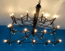 Metal Sticks by Prestige Chandelier | Chandeliers by Custom Lighting by Prestige Chandelier. Item works with contemporary & eclectic & maximalism style