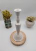 A pair of large column candlesticks, candle holder | Decorative Objects by ENOceramics. Item composed of ceramic in boho or contemporary style