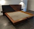 Walnut and Steel Bed/ Bedframe | Headboard in Beds & Accessories by Donald Mee Design. Item made of walnut with steel works with contemporary style