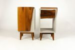 Classic Edge Light | Nightstand in Storage by Curly Woods. Item made of oak wood with concrete works with modern style