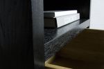 Blackened Side Tables | Tables by LIRIO Design House. Item made of wood works with minimalism & japandi style
