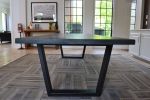 Black Ash Industrial Table | Dining Table in Tables by Hazel Oak Farms | Signature Place in West Des Moines. Item composed of oak wood & steel compatible with minimalism and country & farmhouse style