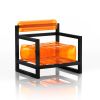 Yoko Armchair Black Wood Eko | Chairs by MOJOW DESIGN