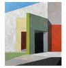 Courtyard, West Wall | Oil And Acrylic Painting in Paintings by Rich Godfrey. Item composed of canvas in minimalism or mid century modern style