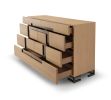 Lotus II Dresser | Storage by Greg Sheres. Item composed of oak wood in minimalism or contemporary style