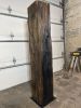 Black Vein Charred Oak Sculpture | Sculptures by JS Universe. Item made of oak wood with steel works with minimalism & contemporary style