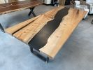Maple Epoxy River Dining Table 393 | Tables by KC Custom Hardwoods