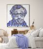 Woody Allen | Oil And Acrylic Painting in Paintings by Virginie SCHROEDER | Los Angeles in Los Angeles. Item made of canvas with synthetic