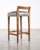 Exotic Wood Stool in Leather from Costantini, Umberto | Counter Stool in Chairs by Costantini Design. Item composed of wood & leather