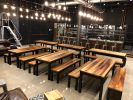 Reclaimed White Oak Tables and Benches | Tables by Saltwoods | Samuel Adams in Boston