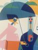 Rainy Girls - Fine Art Print | Prints by Kirsten Ulve. Item composed of paper in minimalism or mid century modern style