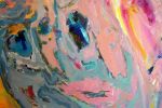 The Man with the Golden Helmet | Oil And Acrylic Painting in Paintings by Jacob von Sternberg Large Abstracts. Item composed of canvas and synthetic