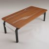 Lace | Coffee Table in Tables by Carol Jackson Furniture. Item composed of wood and aluminum in minimalism or contemporary style