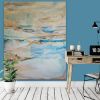 Summer Ocean Feeling - Abstract original painting | Oil And Acrylic Painting in Paintings by Twyla Gettert. Item compatible with mid century modern and contemporary style