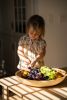 Hand-carved Shallow Ash Wood Fruit Bowl | Serving Bowl in Serveware by Creating Comfort Lab | Los Angeles in Los Angeles. Item composed of wood