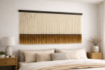 Dip Dye Fiber Art -Zorke 33- deep copper mustard | Macrame Wall Hanging in Wall Hangings by Olivia Fiber Art. Item composed of wood and wool in minimalism or mid century modern style