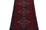 Rug & Kilim's Baluch Tribal Runner Rug in Red with Geometric | Area Rug in Rugs by Rug and Kilim