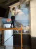 Vintage Beach Mural of San Clemente | Murals by Nichole McDaniel | Daily's Sports Grill in San Clemente. Item composed of synthetic