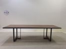 Dining "Greco" Black Walnut Solid Wood 8seats Table | Dining Table in Tables by Holzsch. Item made of oak wood & glass compatible with minimalism and mid century modern style