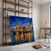 London Big Ben Thames Impasto Oil Painting Fine Art I | Oil And Acrylic Painting in Paintings by Dynasty Artisan. Item composed of linen in contemporary or eclectic & maximalism style