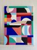 Kaleidescope - original acrylic painting | Oil And Acrylic Painting in Paintings by Jilli Darling. Item made of wood & canvas compatible with mid century modern and contemporary style