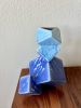 Cubic Vase - Turquoise and Cobalt Blue | Vases & Vessels by Pierre Bounaud Ceramics. Item made of ceramic compatible with modern style