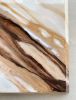 Marrone Crema | Watercolor Painting in Paintings by Rhonda Deland. Item made of wood & canvas compatible with boho and mid century modern style