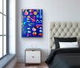Watching You | Mixed Media by Paula Saslow, Copper Rose Art. Item composed of canvas compatible with contemporary style