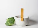 Cesta e Corba - cesta | Serving Bowl in Serveware by gumdesign. Item made of marble with leather works with contemporary style