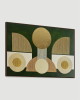 Gilded Age No. 4 | Mixed Media in Paintings by Ayse Sirin Budak. Item compatible with minimalism and mid century modern style