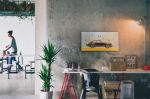 Retro Porsche 911. Mid Century Style Painting on the Plywood | Mixed Media by ArtForLoft. Item made of wood compatible with mid century modern and urban style