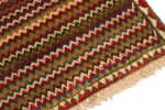Vintage Gabbeh Persian Tribal Rug in Vibrant Chevron Pattern | Area Rug in Rugs by Rug and Kilim