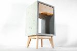Classic Blond - Classic | Nightstand in Storage by Curly Woods. Item made of oak wood & concrete compatible with modern style