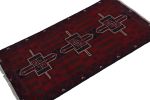 Rug & Kilim's Baluch Tribal Runner Rug in Red with Geometric | Area Rug in Rugs by Rug and Kilim