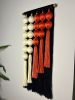 Midnight Ember: Macrame Wall Hanging, Black and Terracotta | Wall Hangings by Cadence by Clarity Craft Studio. Item made of bamboo with cotton works with boho & mid century modern style