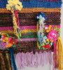Wedding Bouquet | Embroidery in Wall Hangings by PEGGY OBERLIN/Bohograndmapeg/Story Tale Weaving. Item made of birch wood with cotton works with boho & contemporary style
