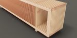 Console from Vibes collection | Media Console in Storage by Rougepourpre. Item composed of maple wood