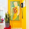 The Banana | Oil And Acrylic Painting in Paintings by Liz Haywood. Item made of canvas with synthetic