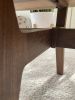 Oval Walnut coffee table | Tables by Kindred Furniture. Item made of walnut & steel compatible with mid century modern and contemporary style