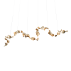 Dune 20 Curve in Metallic Tones Pendant Light | Chandeliers by MOSS Objects. Item composed of metal in contemporary or japandi style