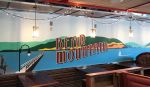 Bear Mountain Landscape Mural | Murals by Toni Miraldi / Mural Envy, LLC | Westchester Diner in Peekskill. Item made of synthetic