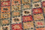 Vintage Zeki Müren Runner with Polychromatic Diamond Pattern | Area Rug in Rugs by Rug and Kilim